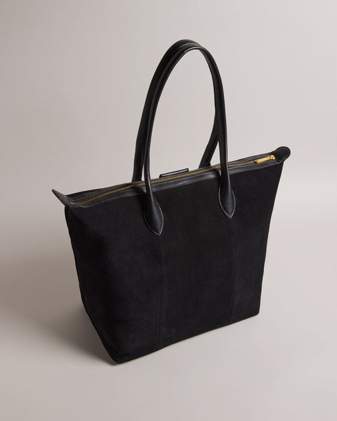 EDALA-Bags-Suede Equestrian Tote Bag- Ted Baker Romania